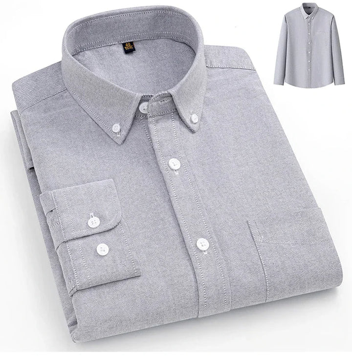 Vintém d'Ouro - Camisa Oxford de algodão