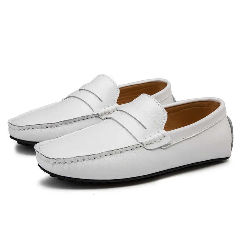 Vintém d'Ouro - Mocassins casuais de verão em pele