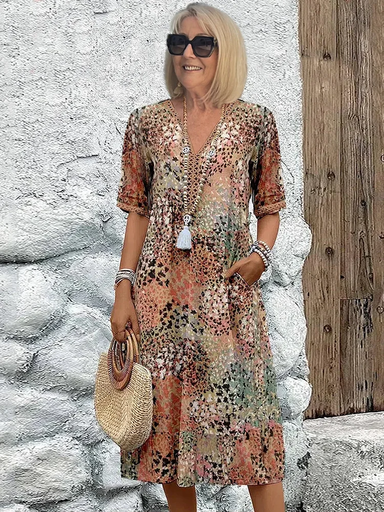 Vintém d'Ouro - Vestido Midi Feminino