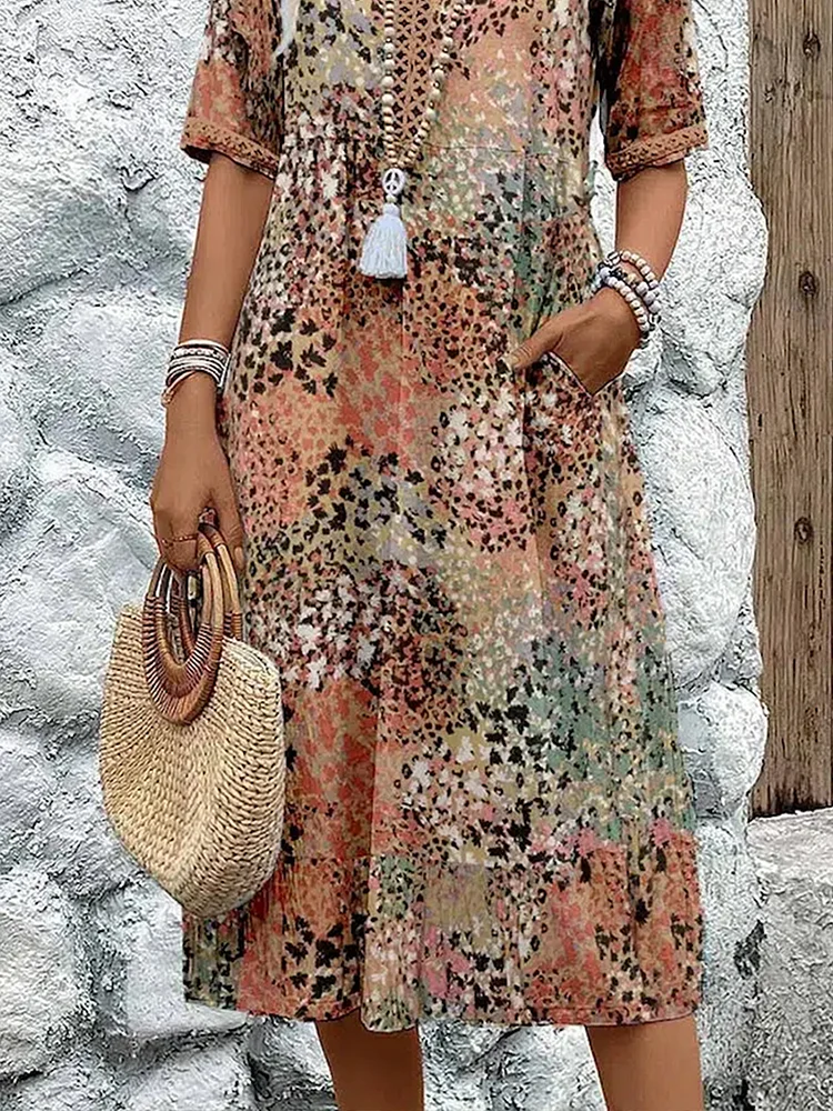 Vintém d'Ouro - Vestido Midi Feminino