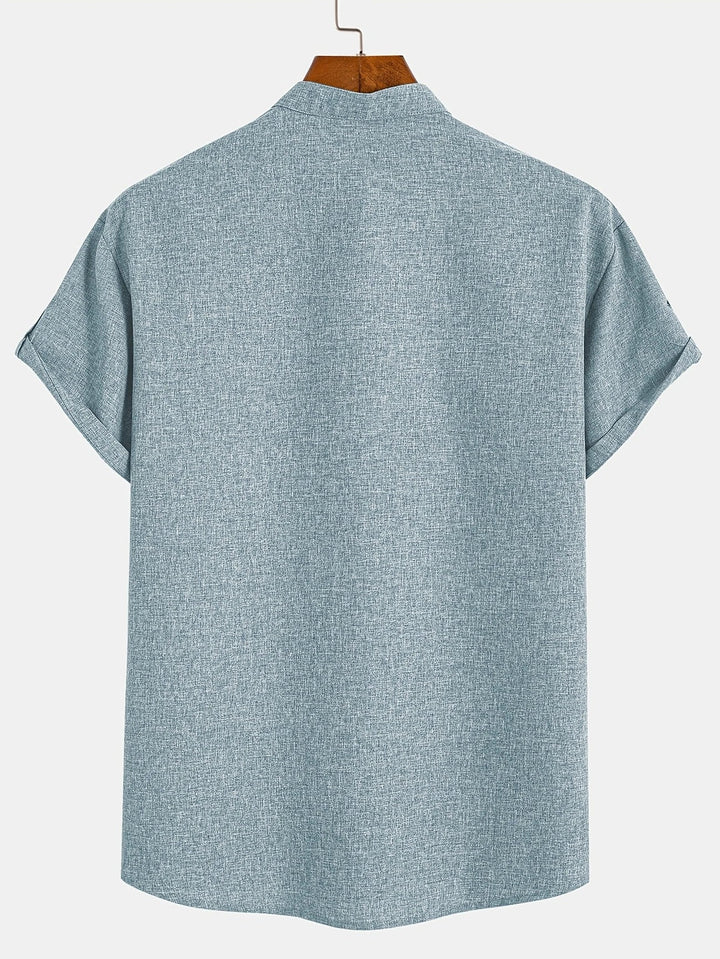 Vintém d'Ouro - Camisa Elegante com Colarinho Moderno