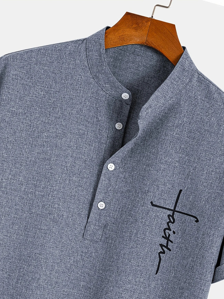 Vintém d'Ouro - Camisa Elegante com Colarinho Moderno