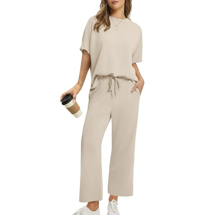 Vintém d'Ouro - Conjunto casual de blusa e calça