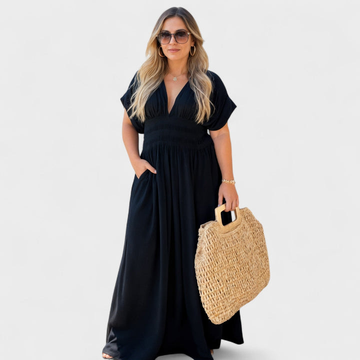 Vintém d'Ouro - Vestido casual com folhos