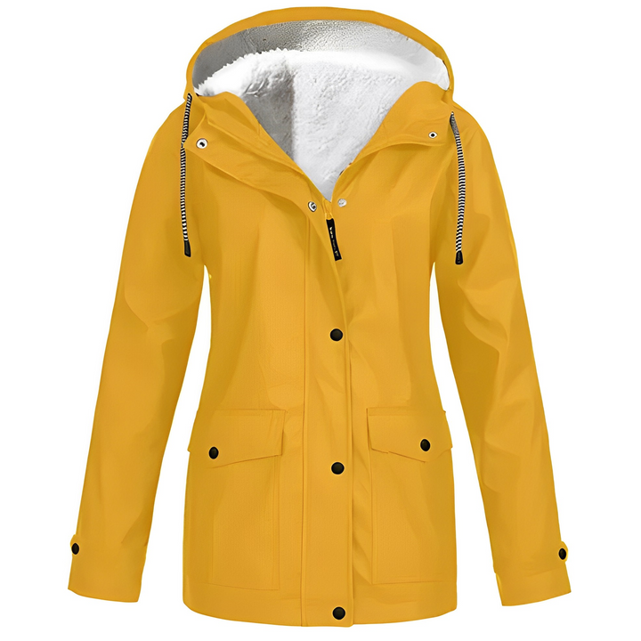 Vintém d'Ouro - Casaco de chuva com forro polar para mulher