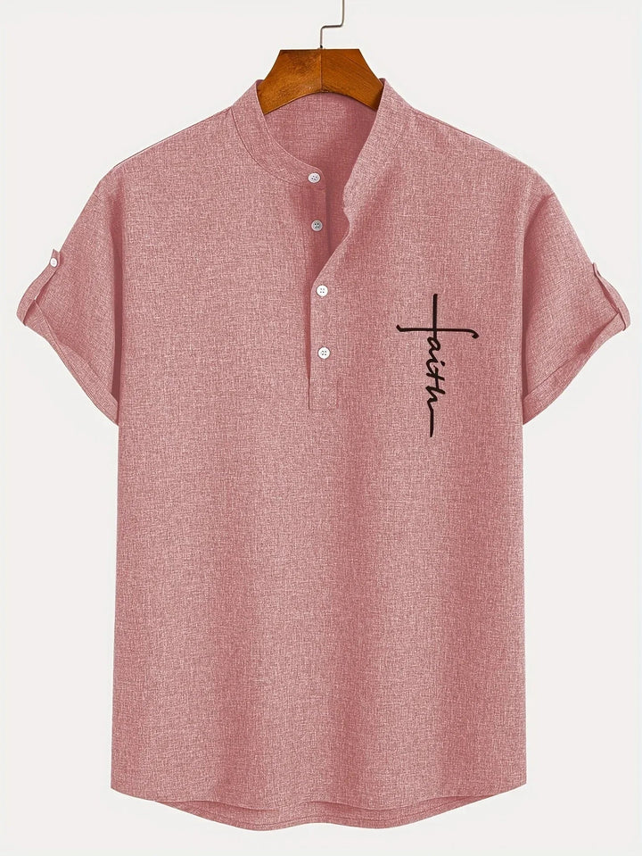 Vintém d'Ouro - Camisa Elegante com Colarinho Moderno