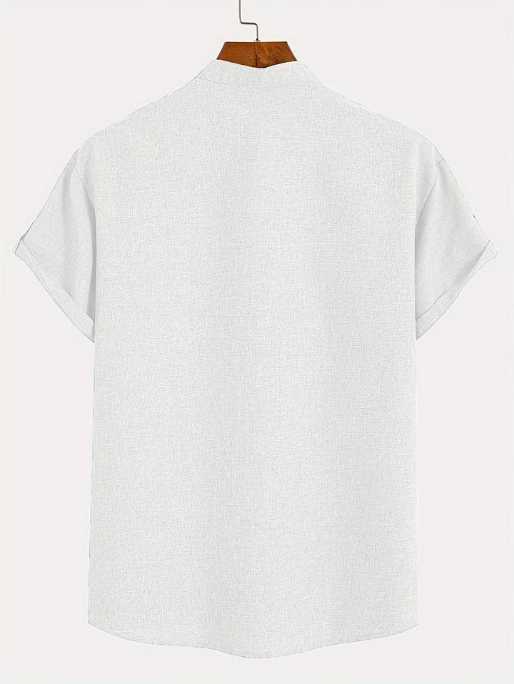 Vintém d'Ouro - Camisa Elegante com Colarinho Moderno
