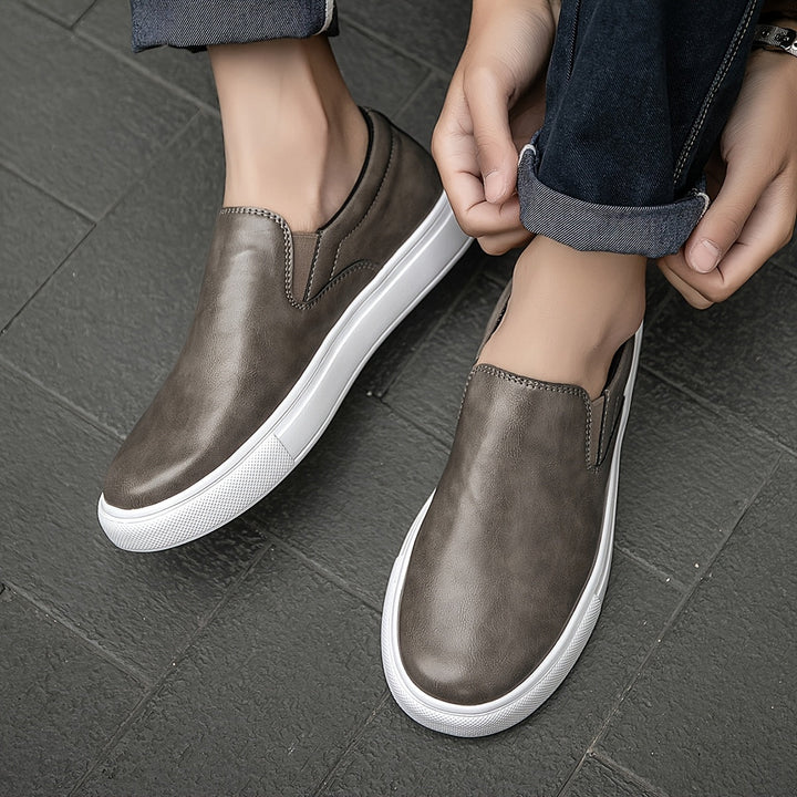 Vintém d'Ouro - Sapatos casuais de couro sem atacadores