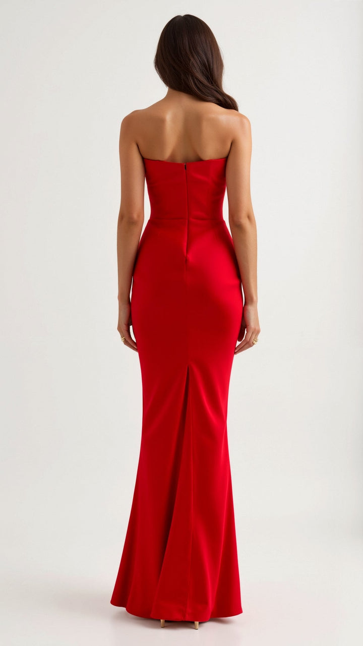 Vintém d'Ouro - Vestido longo com corpete