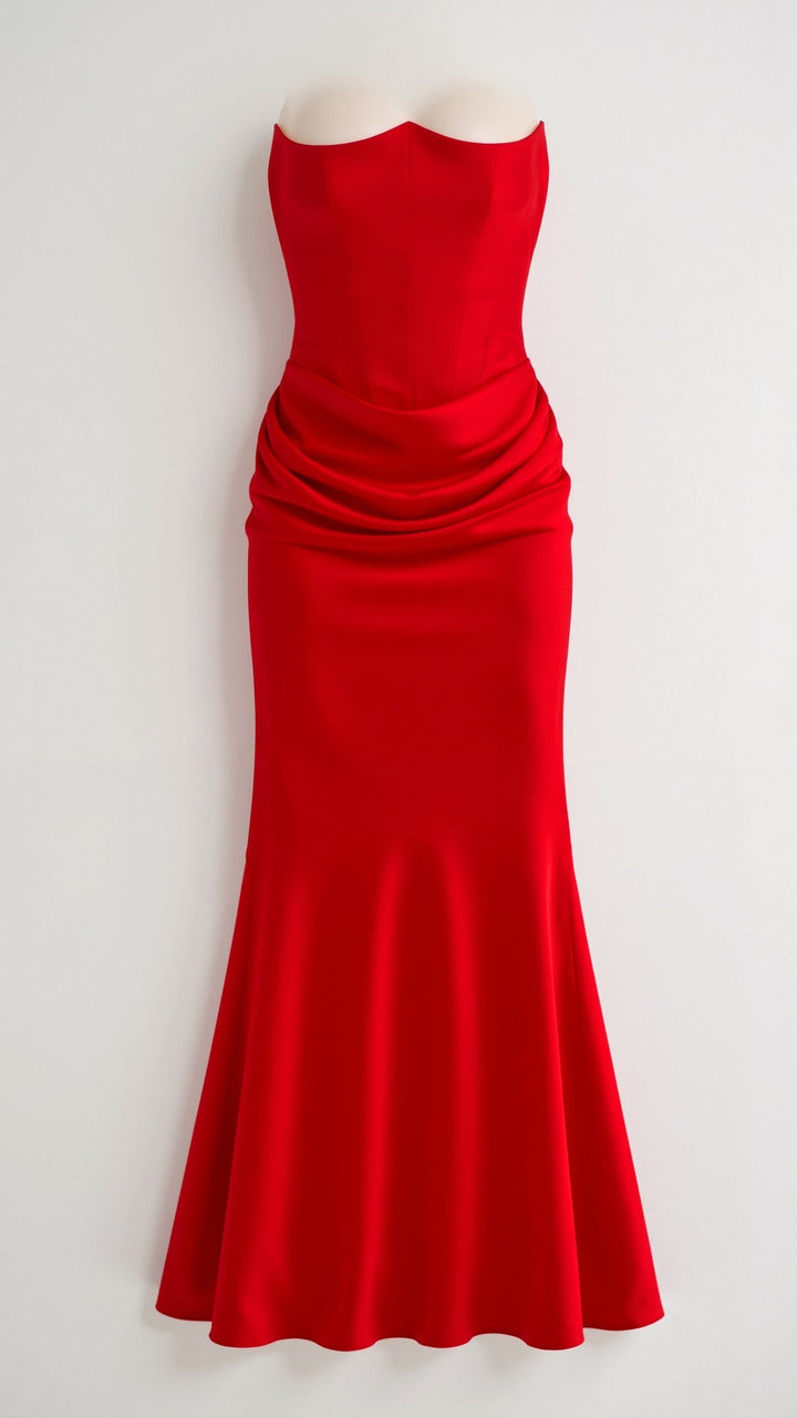Vintém d'Ouro - Vestido longo com corpete