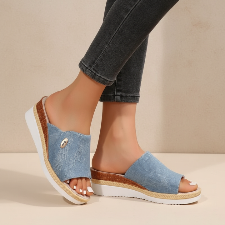 Vintém d'Ouro - sandália ergonómica inspirada em jeans