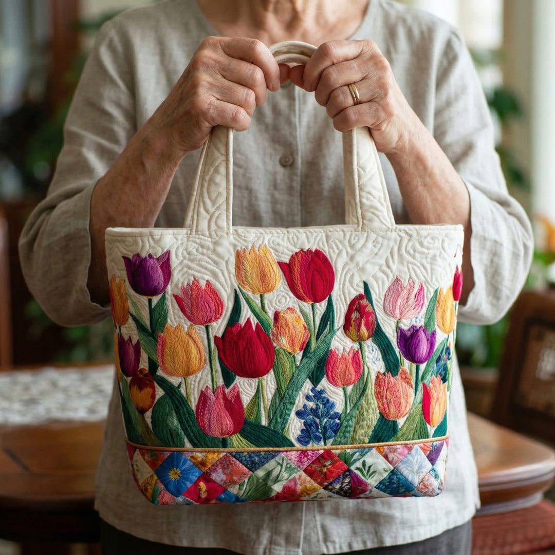 Vintém d'Ouro - Saco Tote Acolchoado