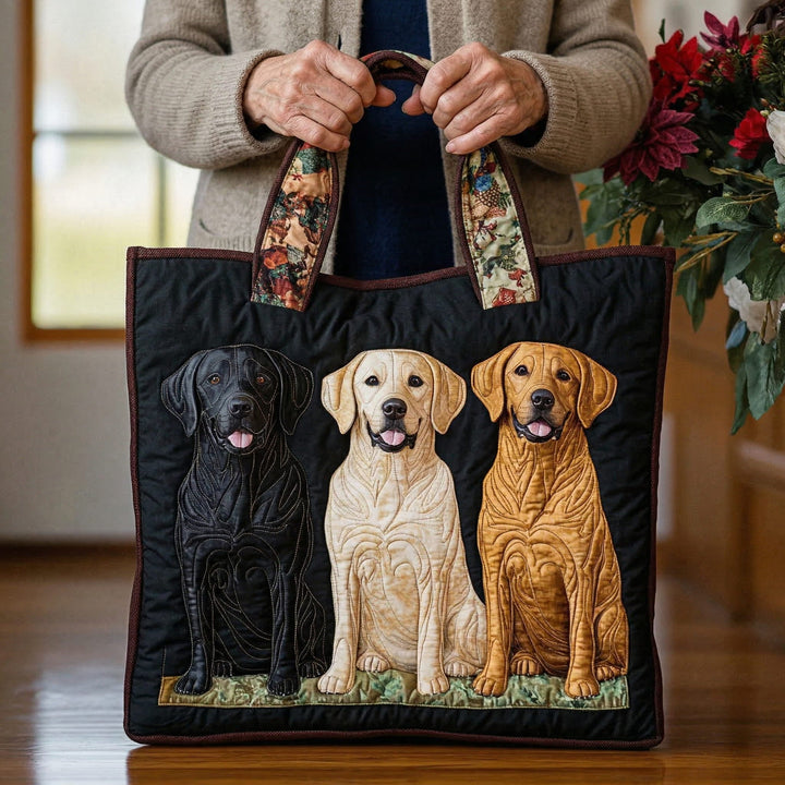 Vintém d'Ouro - Saco Tote Acolchoado Três Cães