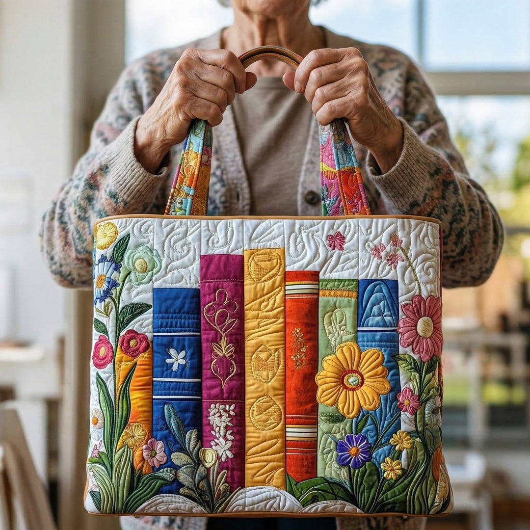 Vintém d'Ouro - Saco Tote Acolchoado Floral