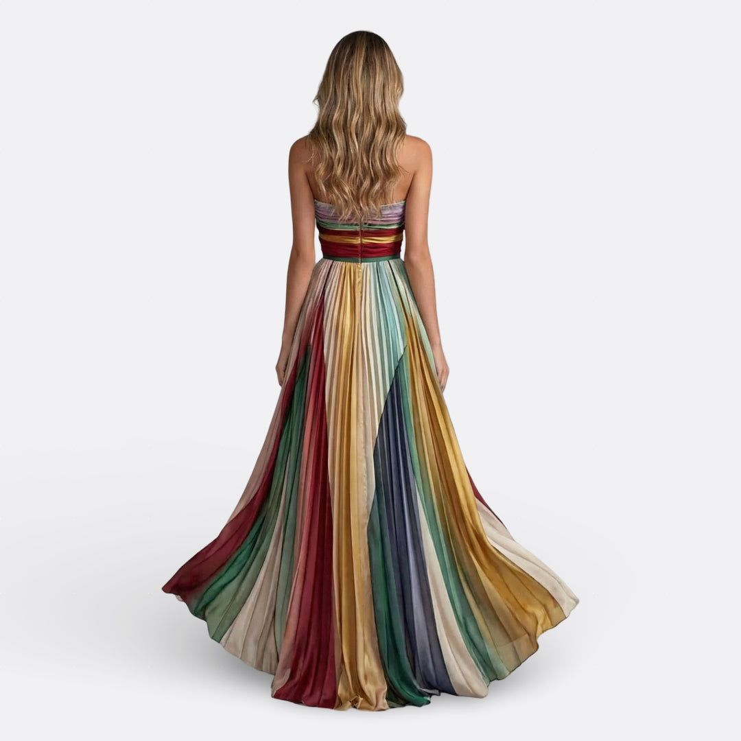 Vintém d'Ouro - Vestido longo sem alças