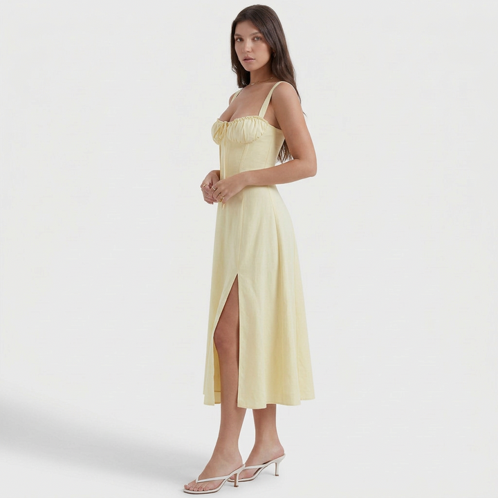 Vintém d'Ouro - Vestido Maxi Elegante