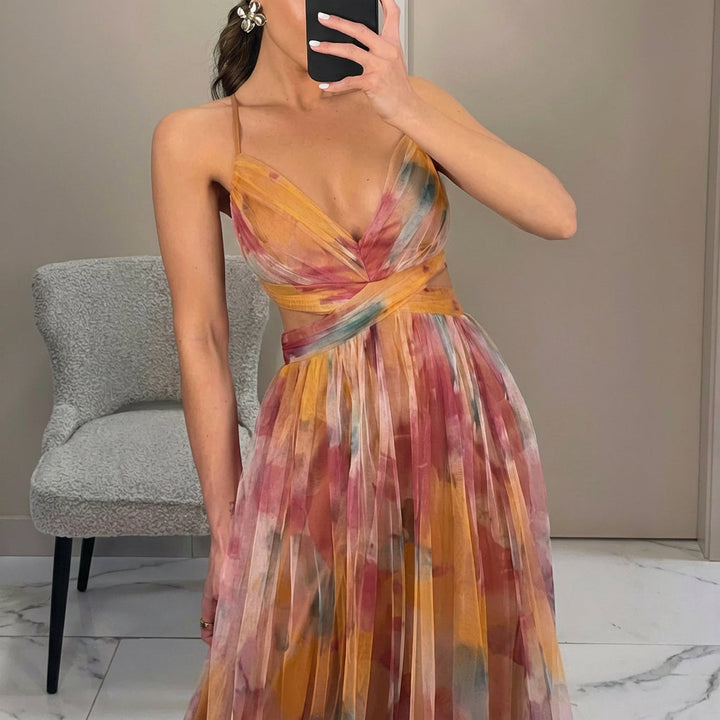 Vintém d'Ouro - Vestido Maxi Estampado Floral