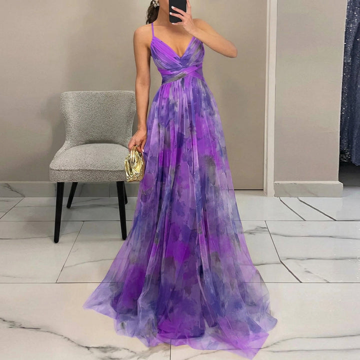 Vintém d'Ouro - Vestido Maxi com Estampado Floral