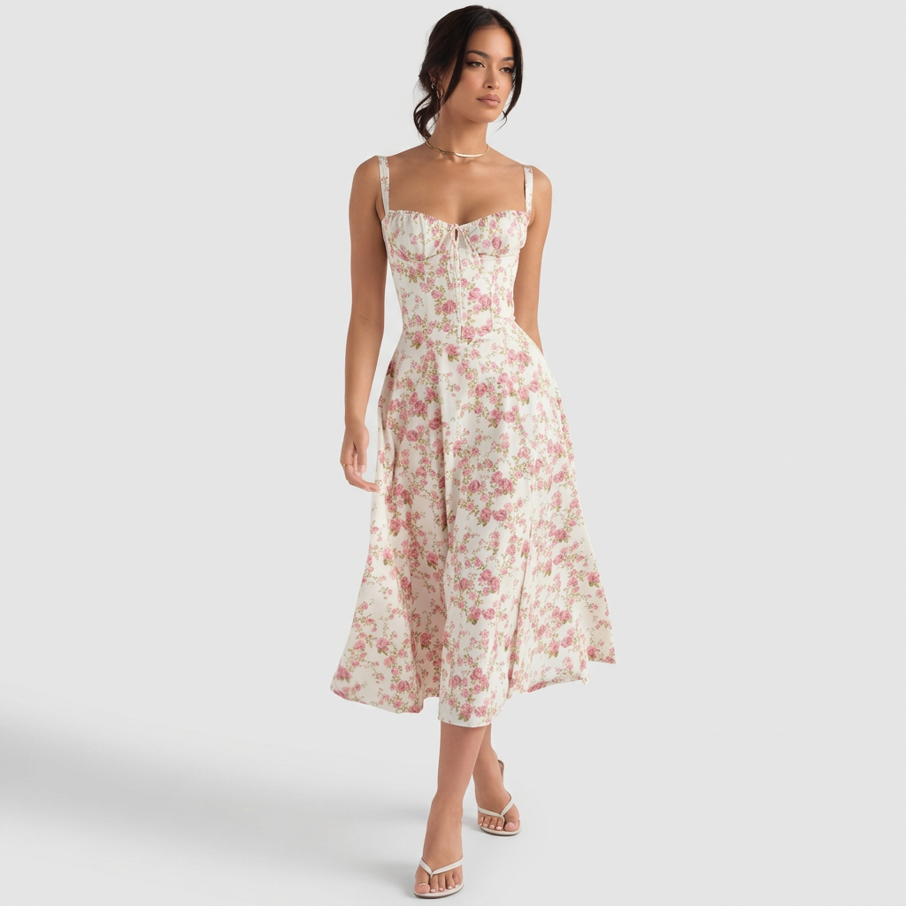 Vintém d'Ouro - Vestido Maxi Elegante