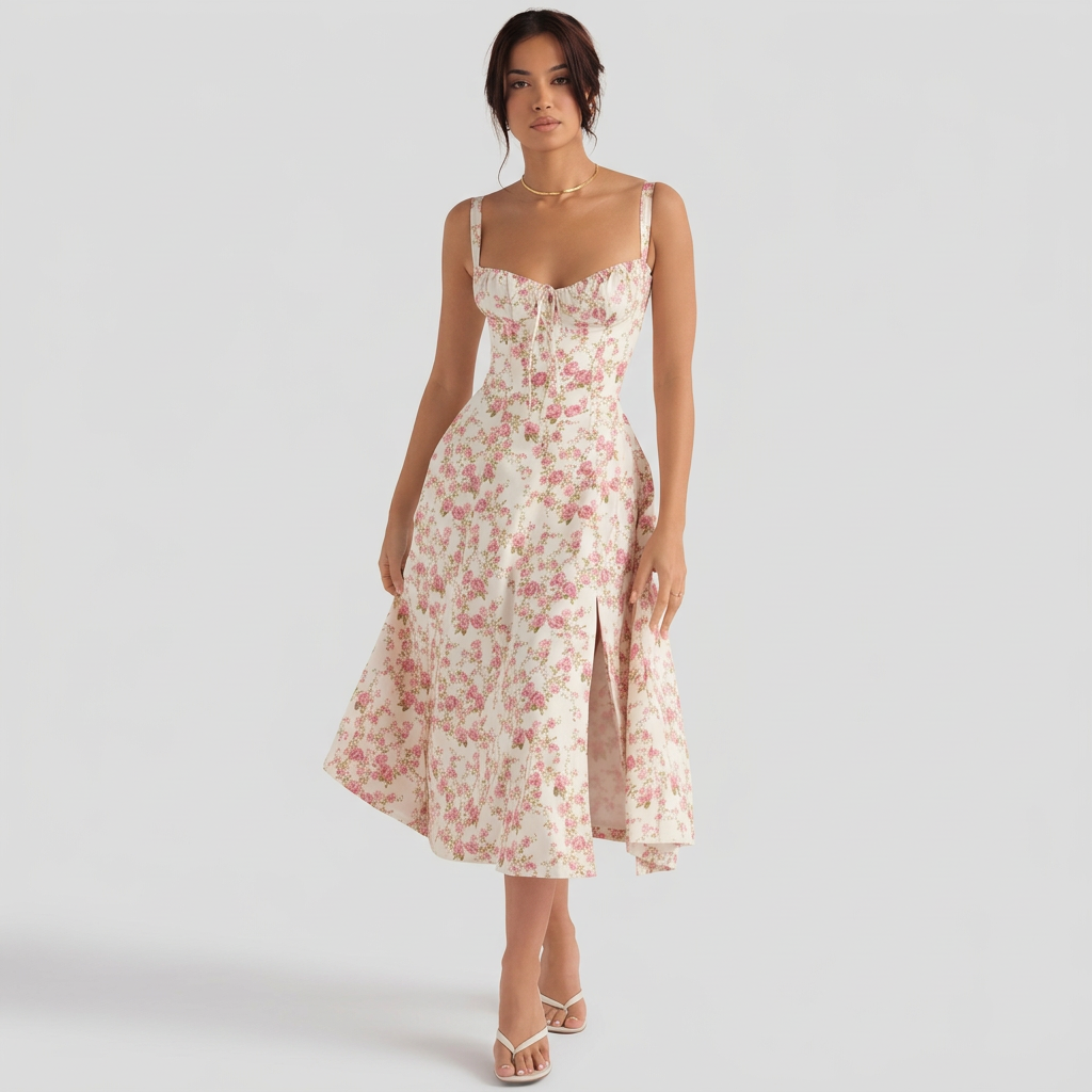 Vintém d'Ouro - Vestido Maxi Elegante