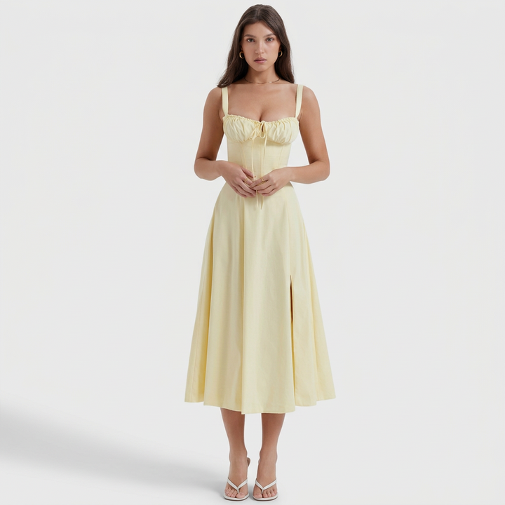 Vintém d'Ouro - Vestido Maxi Elegante