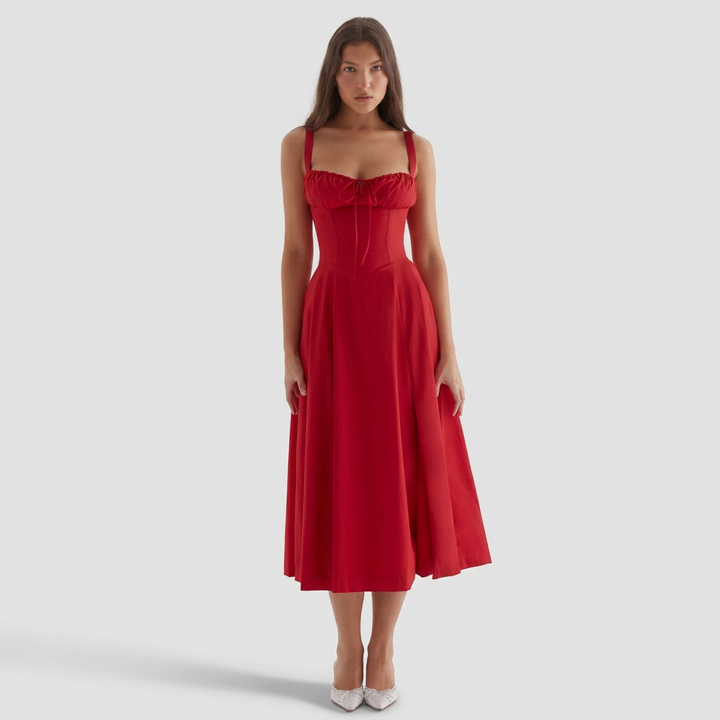 Vintém d'Ouro - Vestido Maxi Elegante