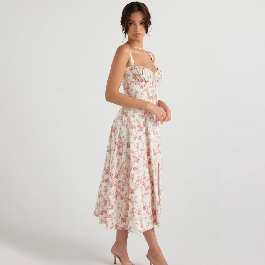 Vintém d'Ouro - Vestido Maxi Elegante