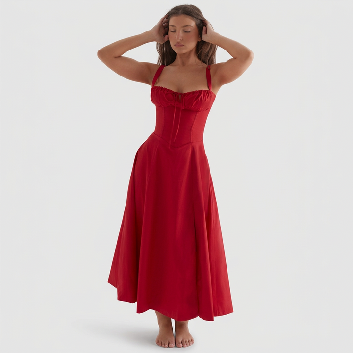 Vintém d'Ouro - Vestido Maxi Elegante
