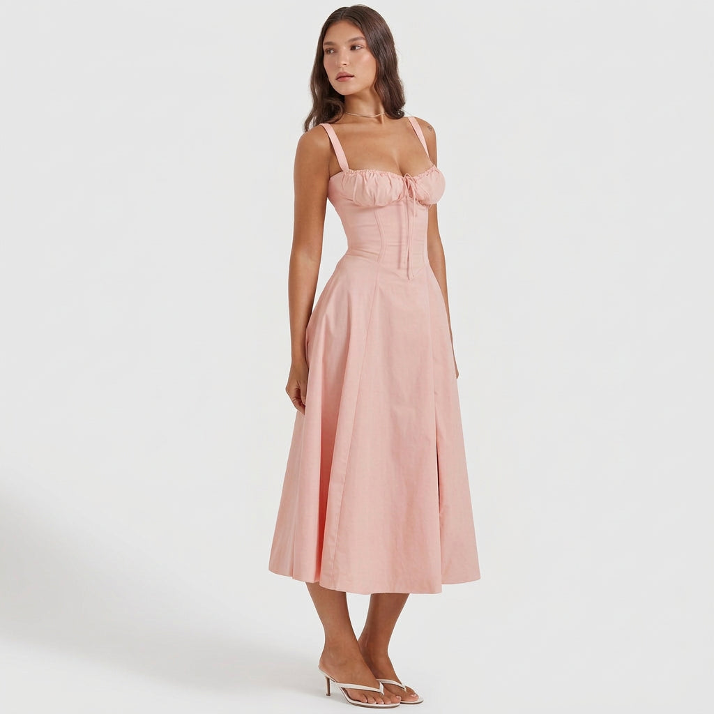 Vintém d'Ouro - Vestido Maxi Elegante