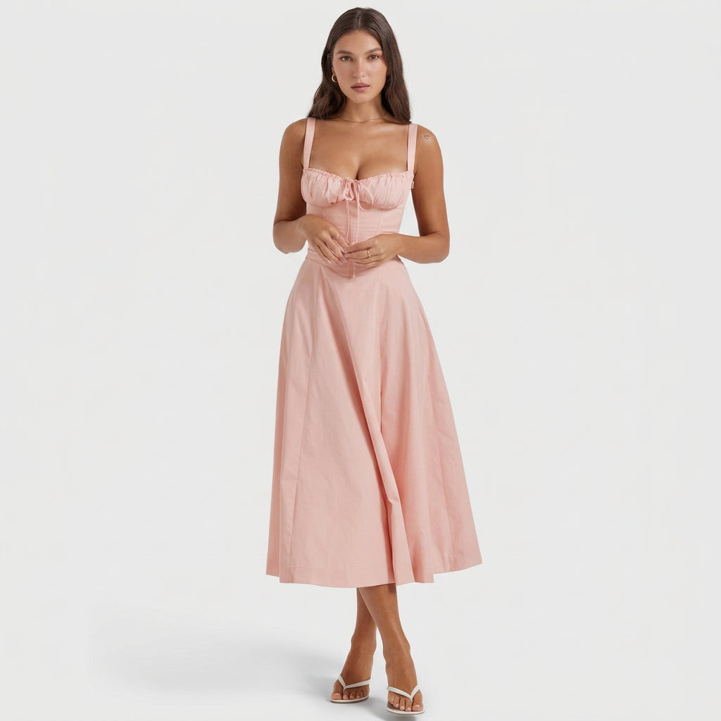 Vintém d'Ouro - Vestido Maxi Elegante