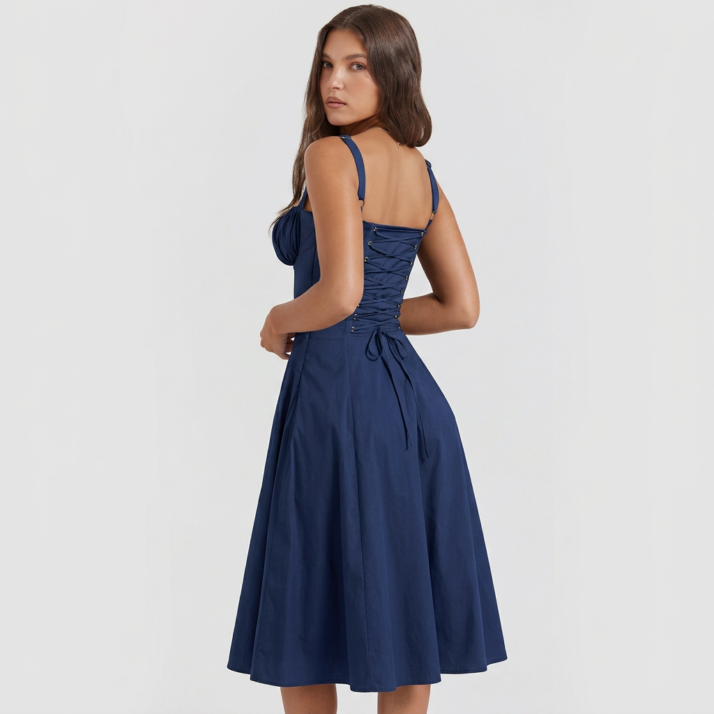 Vintém d'Ouro - Vestido Maxi Elegante