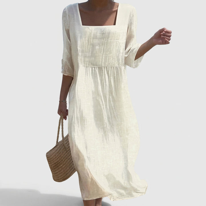 Vintém d'Ouro - Vestido Casual em Linho