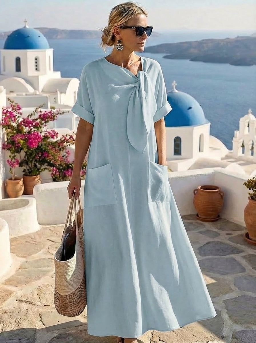 Vintém d'Ouro - Vestido Elegante com Bolsos