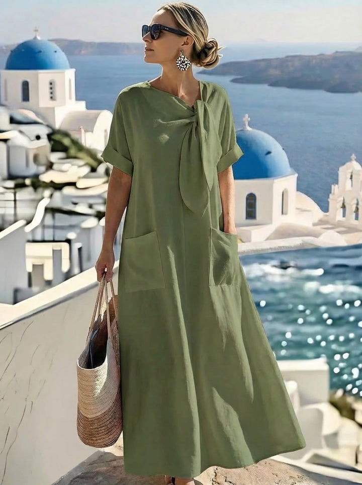 Vintém d'Ouro - Vestido Elegante com Bolsos
