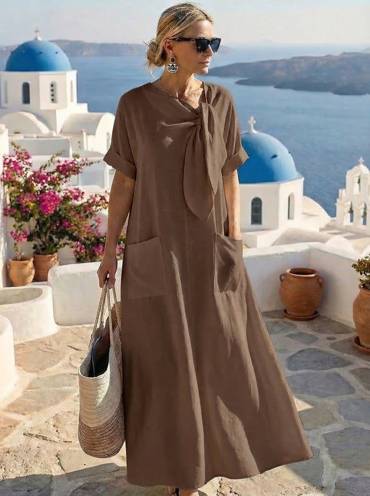 Vintém d'Ouro - Vestido Elegante com Bolsos