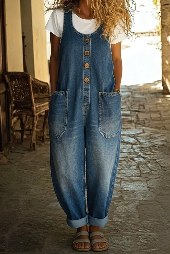 Vintém d'Ouro - Macacão de Denim Macio