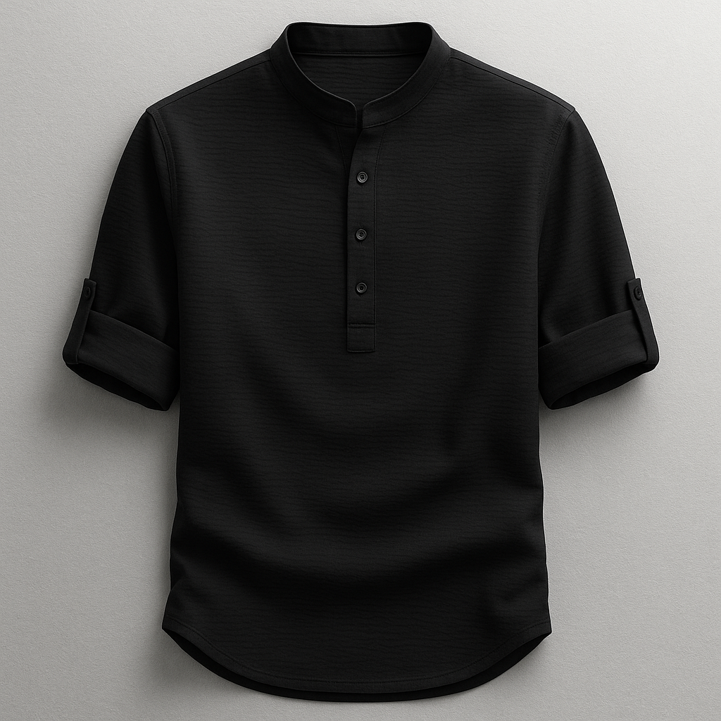 Vintém d'Ouro - Polo Henley Casual