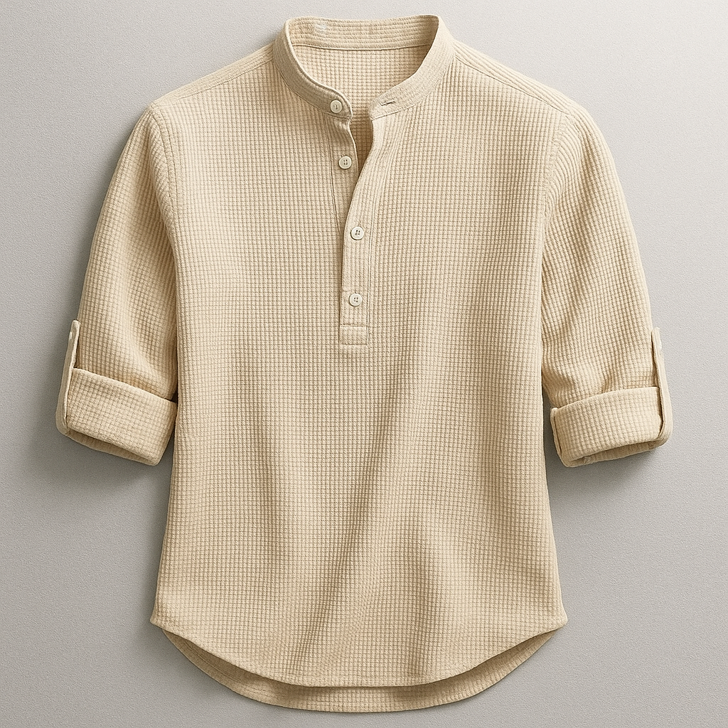 Vintém d'Ouro - Polo Henley Casual