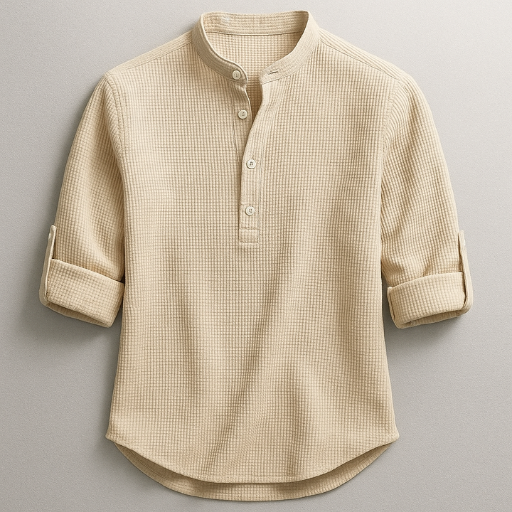 Vintém d'Ouro - Polo Henley Casual
