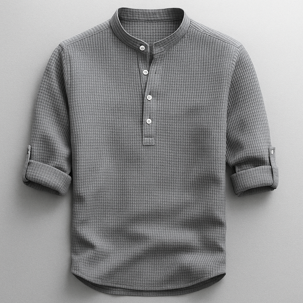 Vintém d'Ouro - Polo Henley Casual