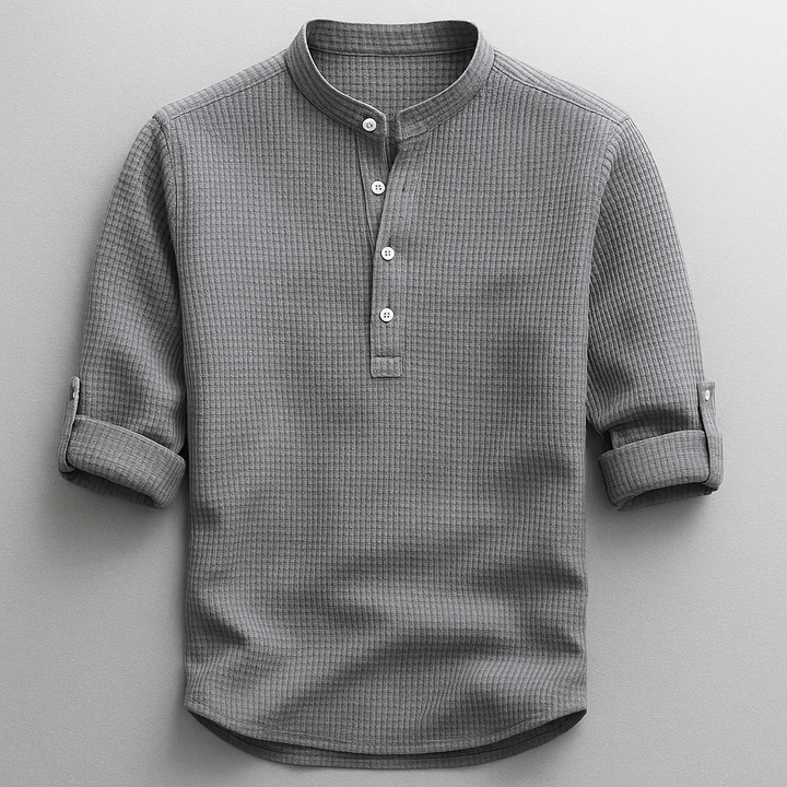 Vintém d'Ouro - Polo Henley Casual