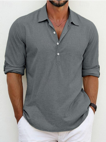 Vintém d'Ouro - Camisa de linho premium