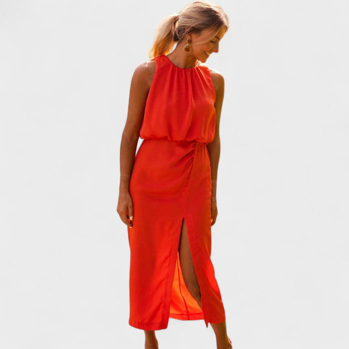 Vintém d'Ouro - Vestido Midi Elegante