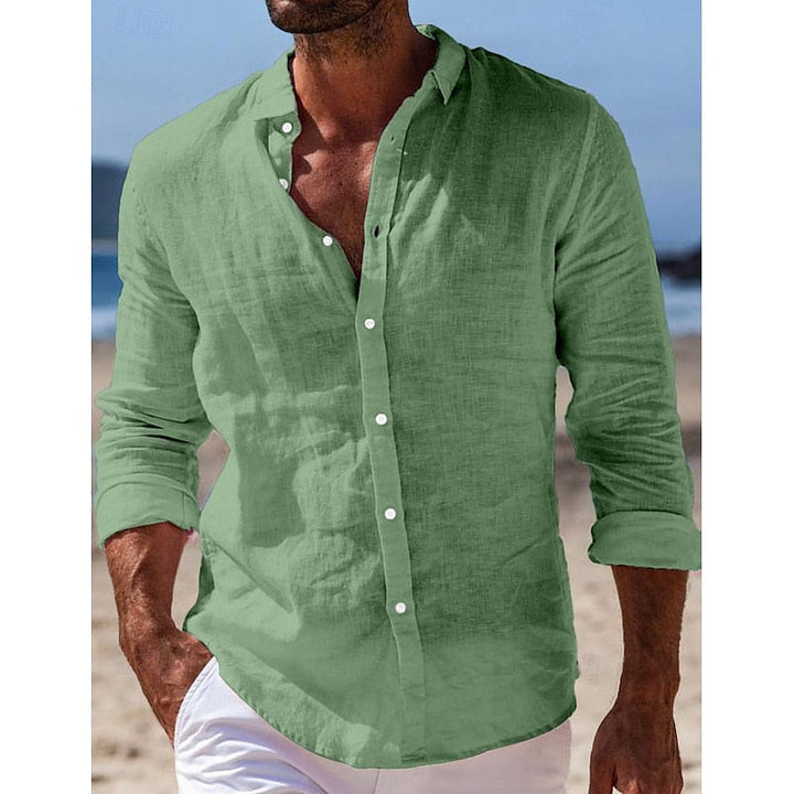 Vintém d'Ouro - Camisa casual de linho