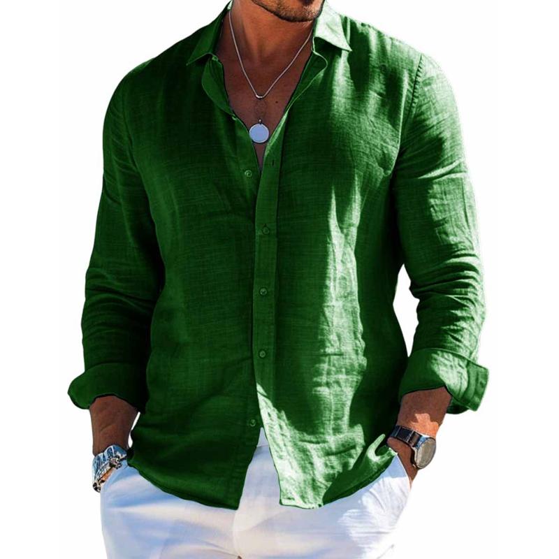 Vintém d'Ouro - Camisa Elegante de Tecido Respirável