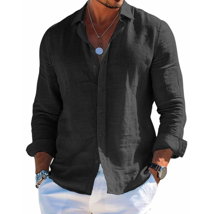 Vintém d'Ouro - Camisa Elegante de Tecido Respirável