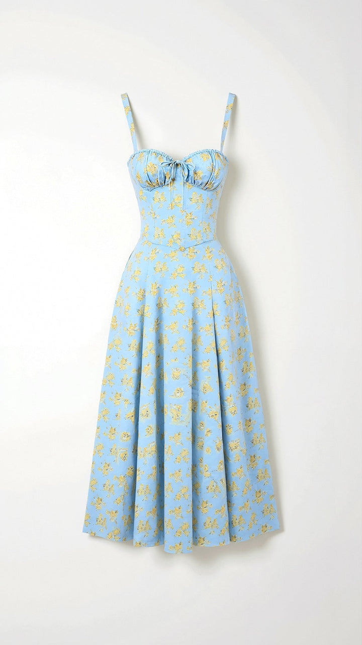 Vintém d'Ouro - Vestido Midi Elegante