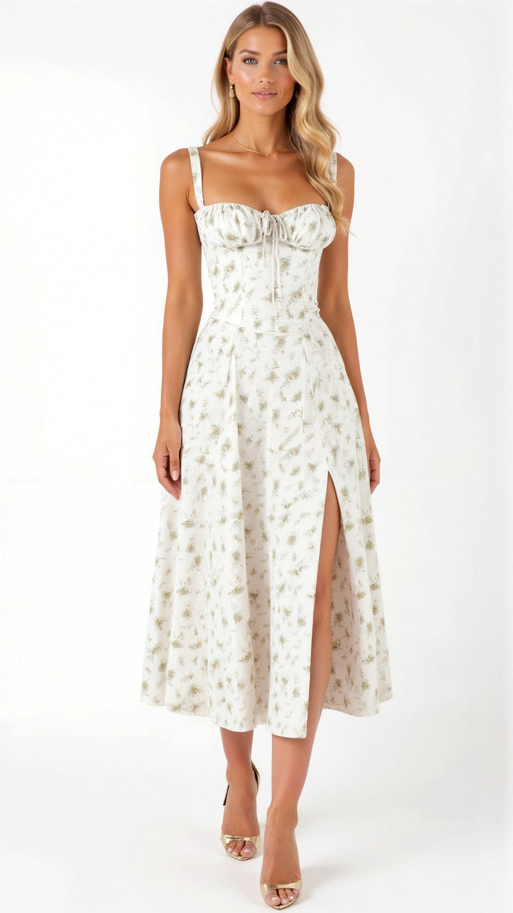 Vintém d'Ouro - Vestido Midi Elegante