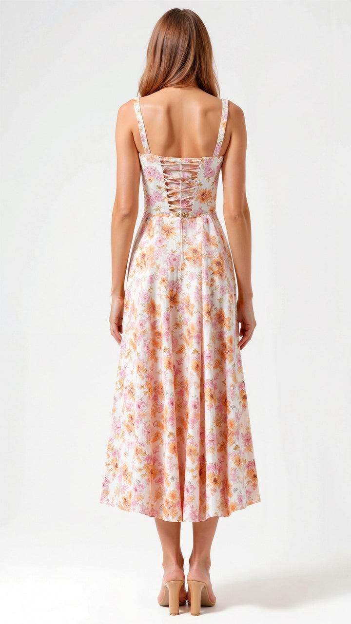 Vintém d'Ouro - Vestido Midi Elegante