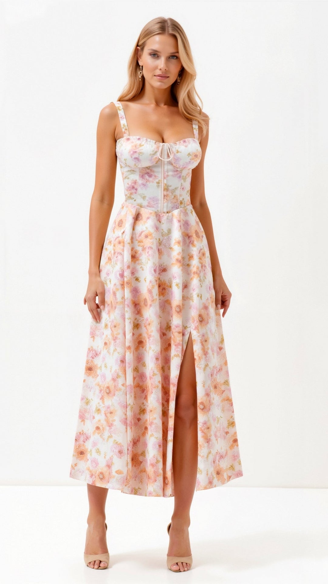 Vintém d'Ouro - Vestido Midi Elegante